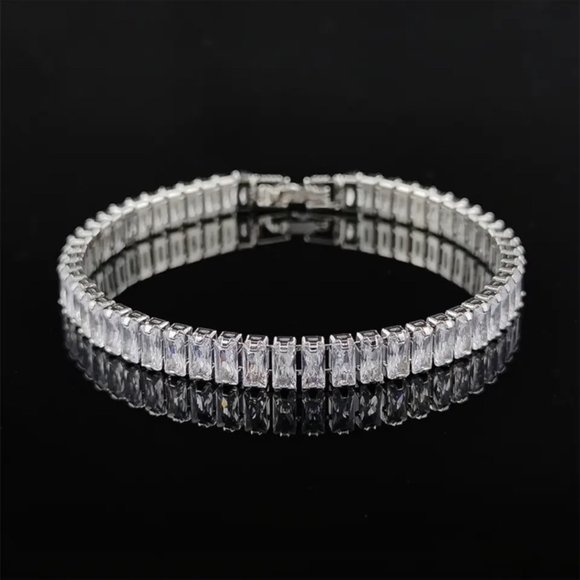 Jewelry - CUT DIAMOND BRACELET S925 STERLING SILVER, NICE BRACELET, CUTE BRACELET